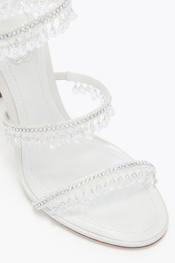 jeweled chandelier white sandal 105 rene caovilla
