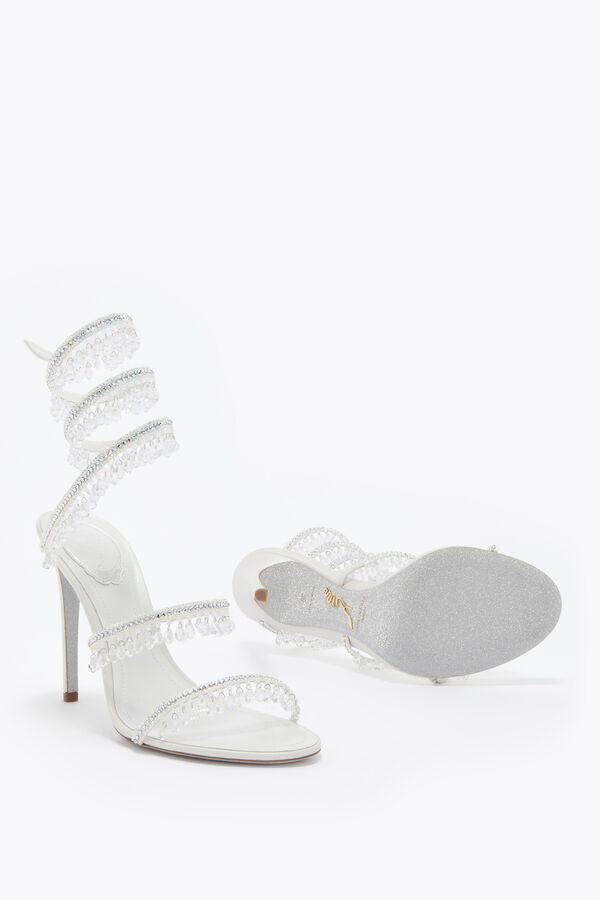 jeweled chandelier white sandal 105 rene caovilla