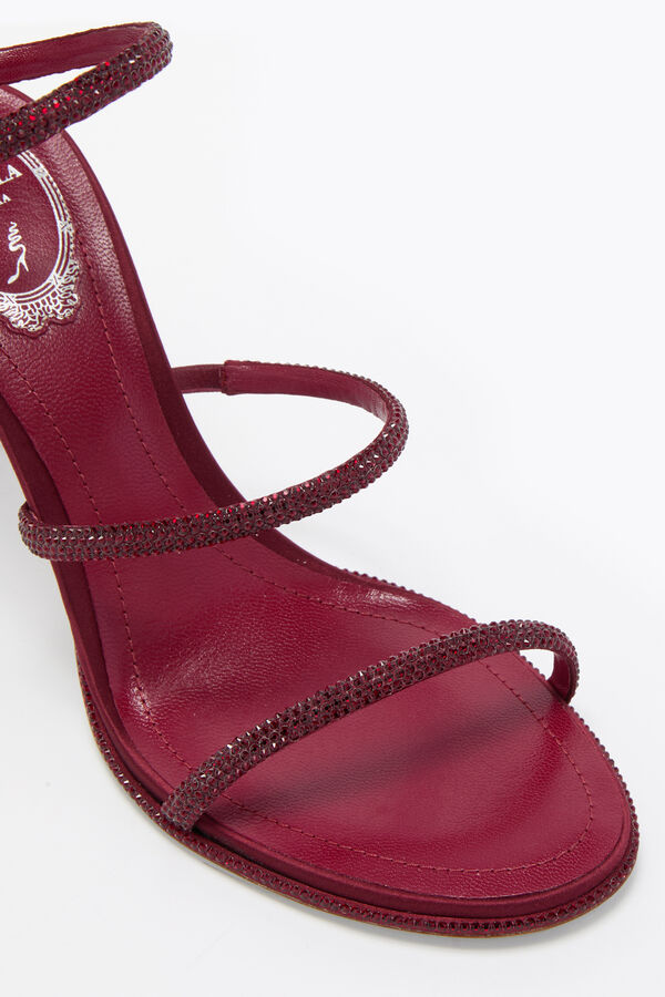 jeweled cleo burgundy sandal 80 rene caovilla