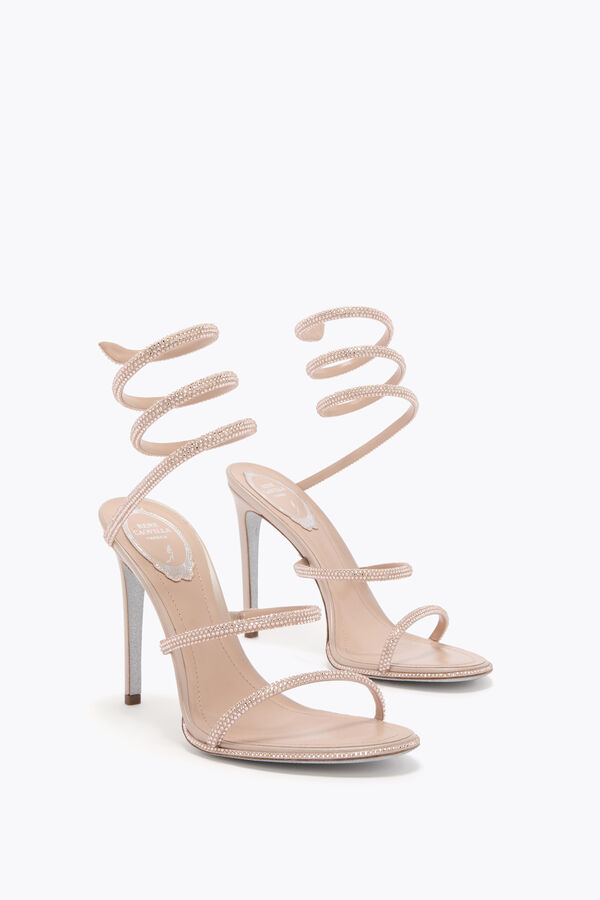 jeweled cleo nude sandal 105 rene caovilla
