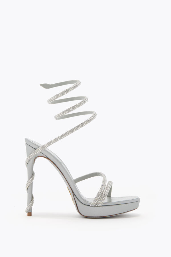 jeweled margot pearl grey platform sandal 120 rene caovilla