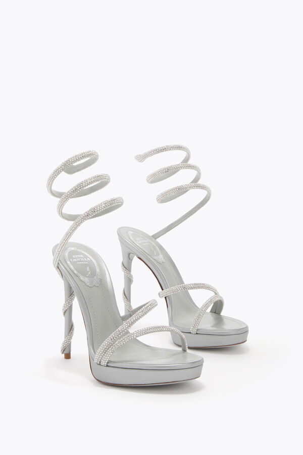 jeweled margot pearl grey platform sandal 120 rene caovilla