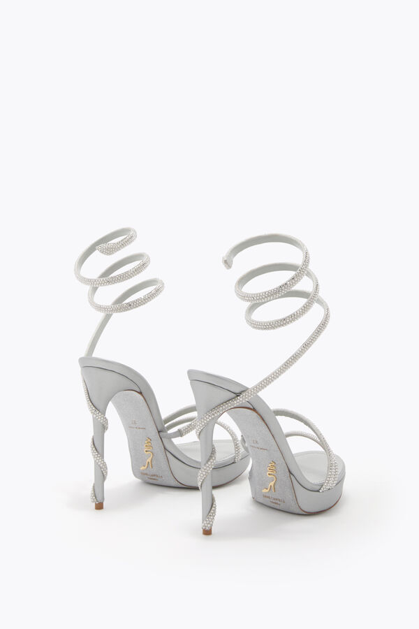 jeweled margot pearl grey platform sandal 120 rene caovilla