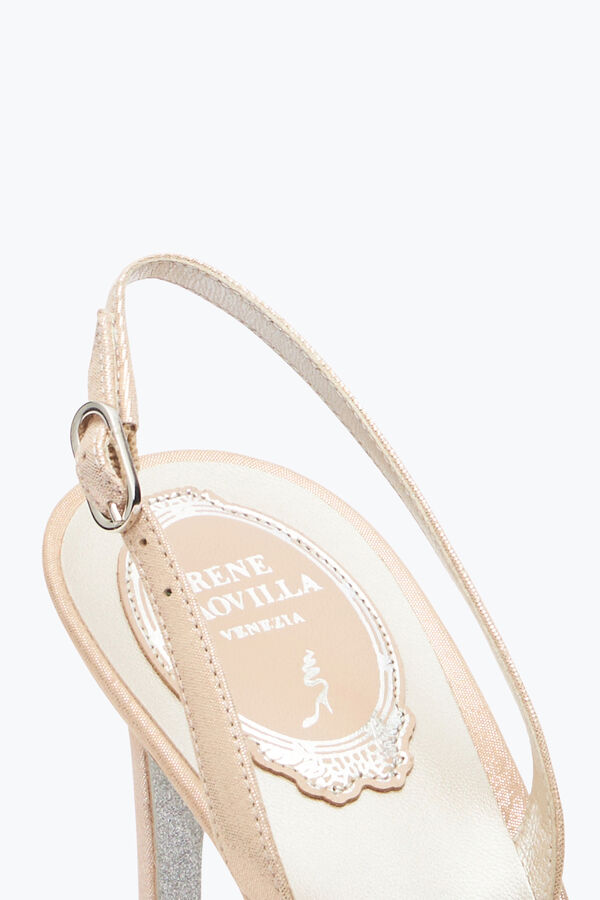 jeweled cinderella honey slingback with crystals 80 rene caovilla