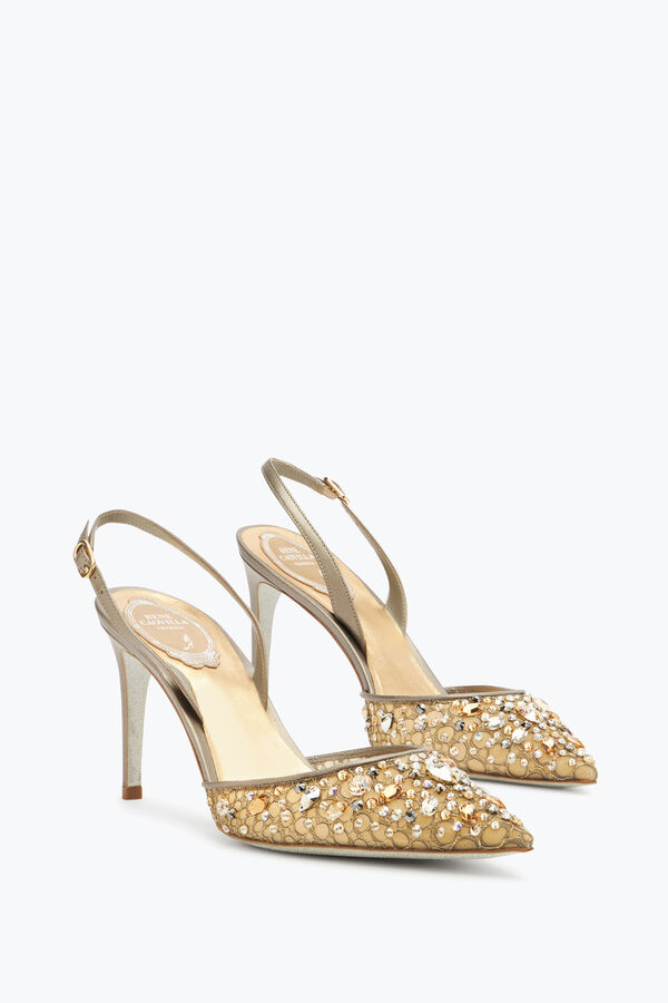 jeweled cinderella bronze slingback 80 rene caovilla