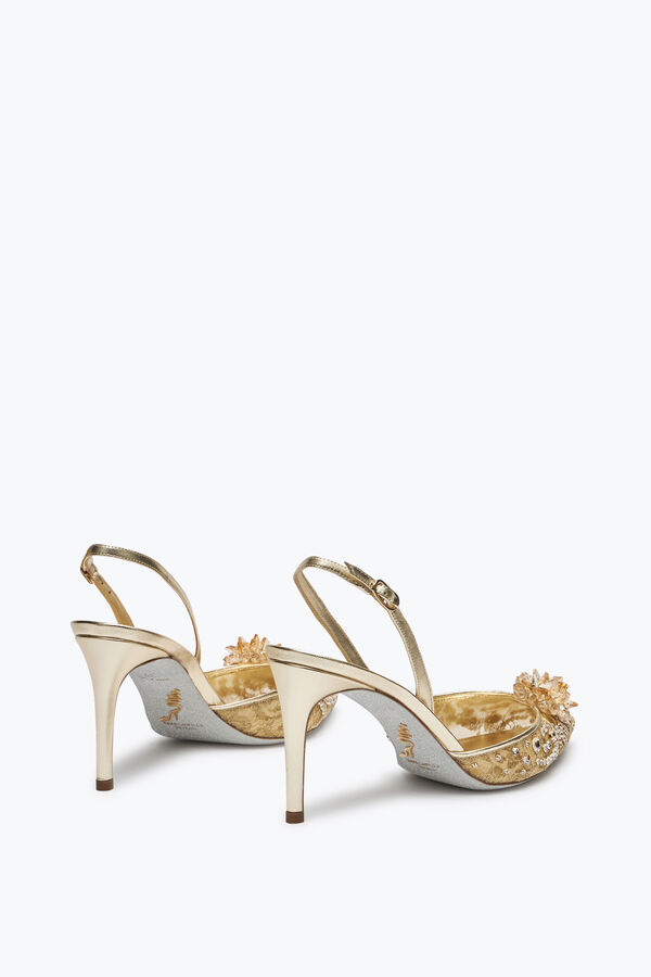 jeweled cinderella golden slingback 80 rene caovilla