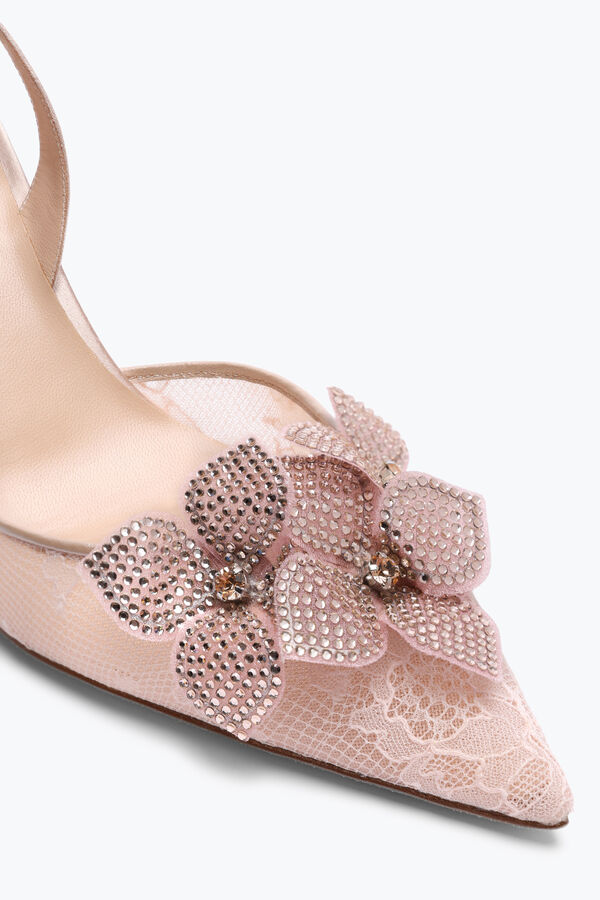 jeweled floriane powder pink slingback 80 rene caovilla