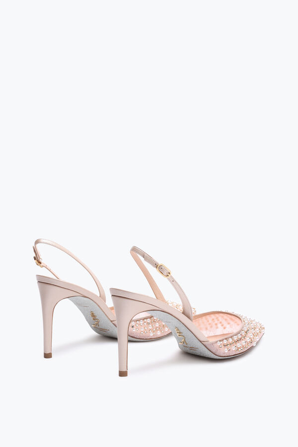 jeweled aretha nude slingback 80 rene caovilla