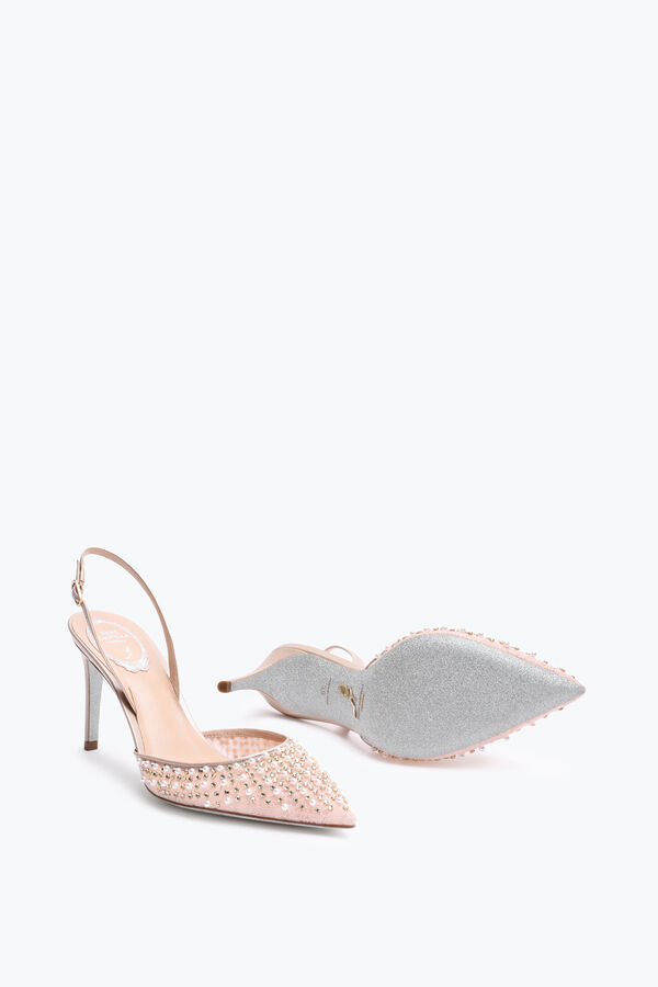 jeweled aretha nude slingback 80 rene caovilla