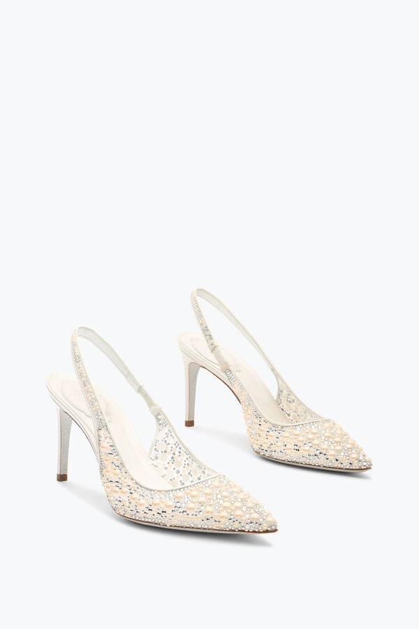 jeweled pearl white slingback 80 rene caovilla
