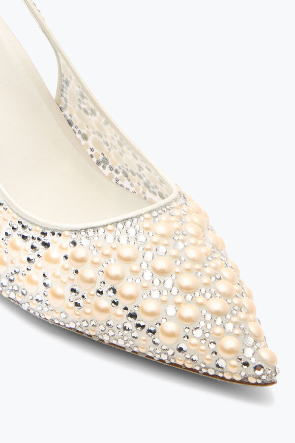 jeweled pearl white slingback 80 rene caovilla
