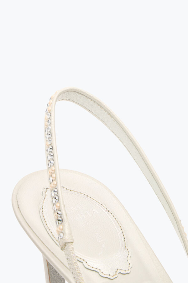 jeweled pearl white slingback 80 rene caovilla