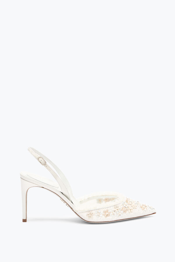 jeweled bloom white slingback 80 rene caovilla