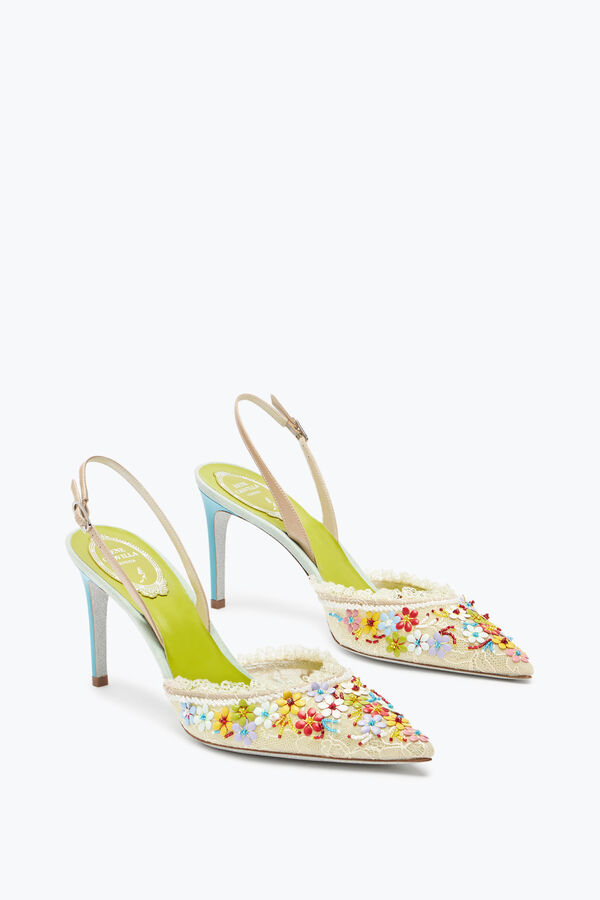 jeweled bloom slingback 80 rene caovilla