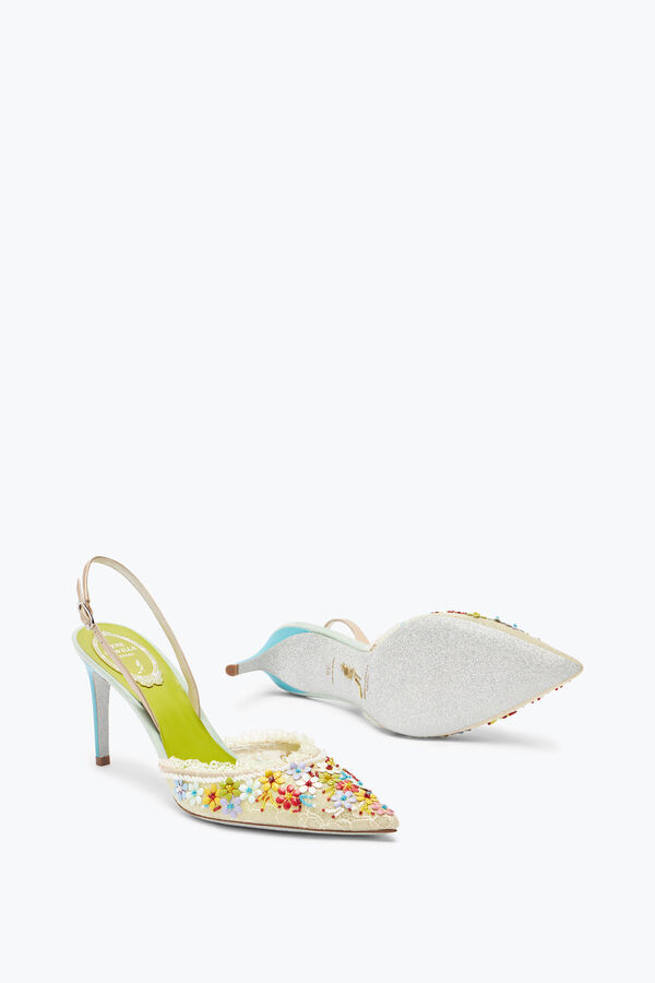 jeweled bloom slingback 80 rene caovilla