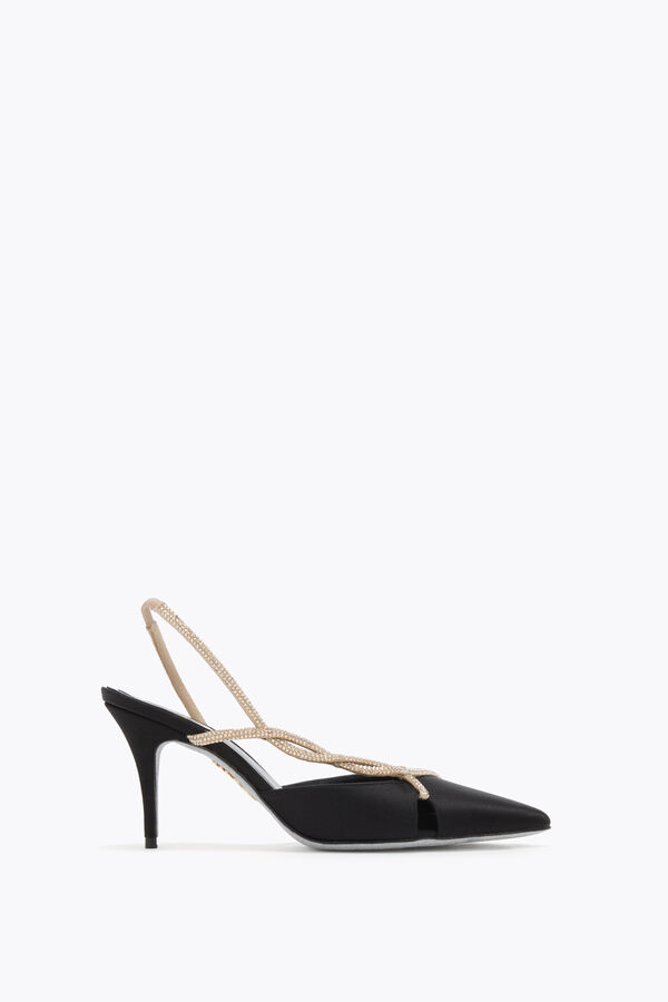 jeweled braid black and gold slingback 80 rene caovilla