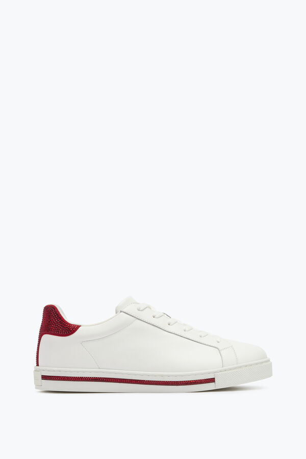 jeweled xtra crystal white-red sneaker 15 rene caovilla