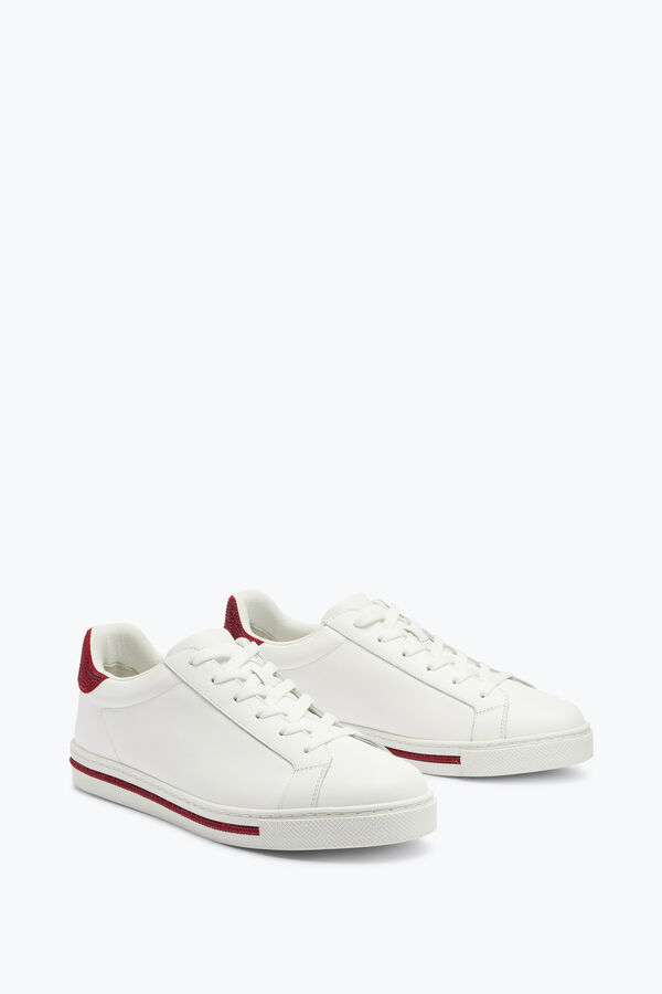 jeweled xtra crystal white-red sneaker 15 rene caovilla