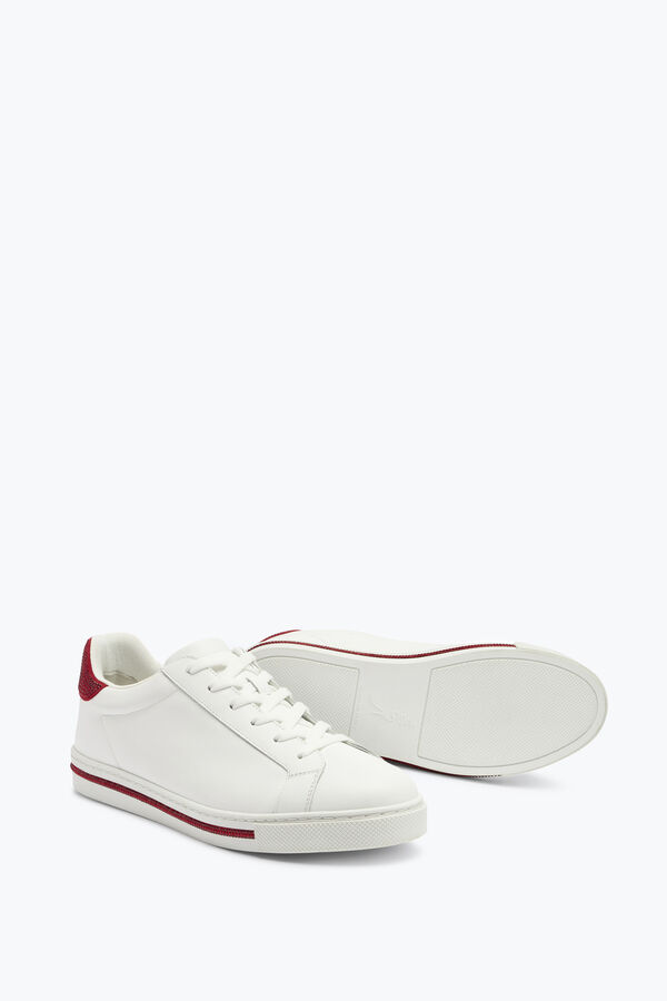 jeweled xtra crystal white-red sneaker 15 rene caovilla
