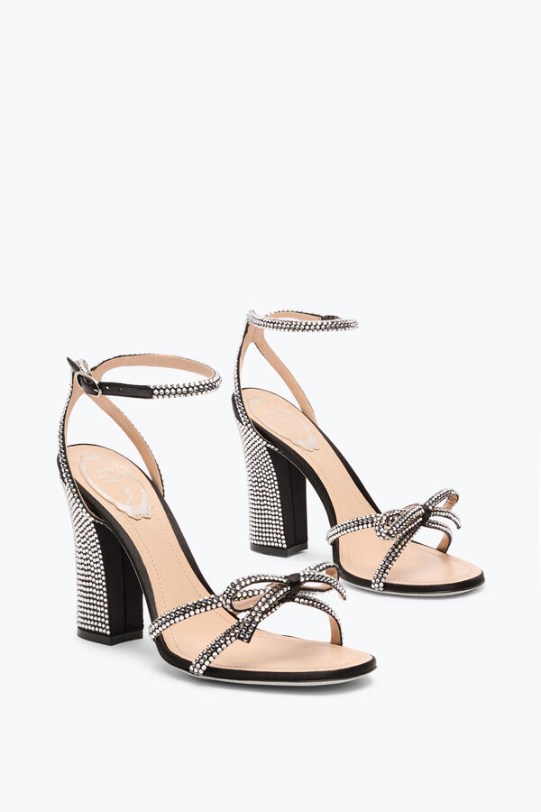 jeweled nicole black sandal 105 rene caovilla