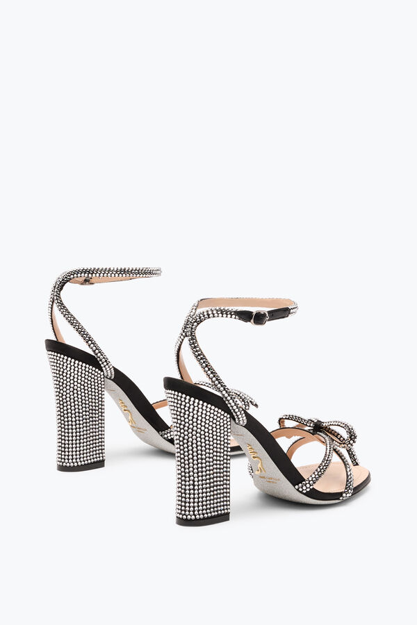 jeweled nicole black sandal 105 rene caovilla