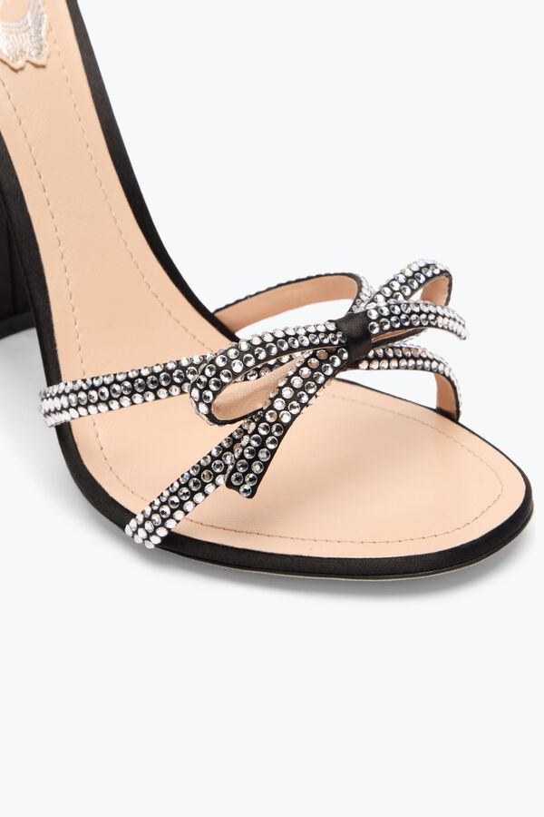 jeweled nicole black sandal 105 rene caovilla