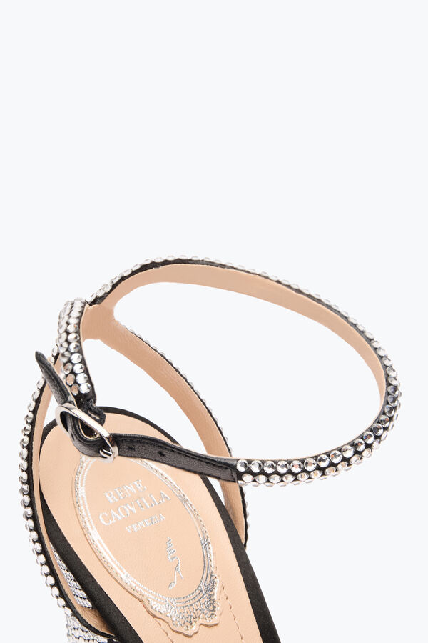 jeweled nicole black sandal 105 rene caovilla